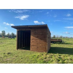 12ft x 12ft field shelter with an overhang 