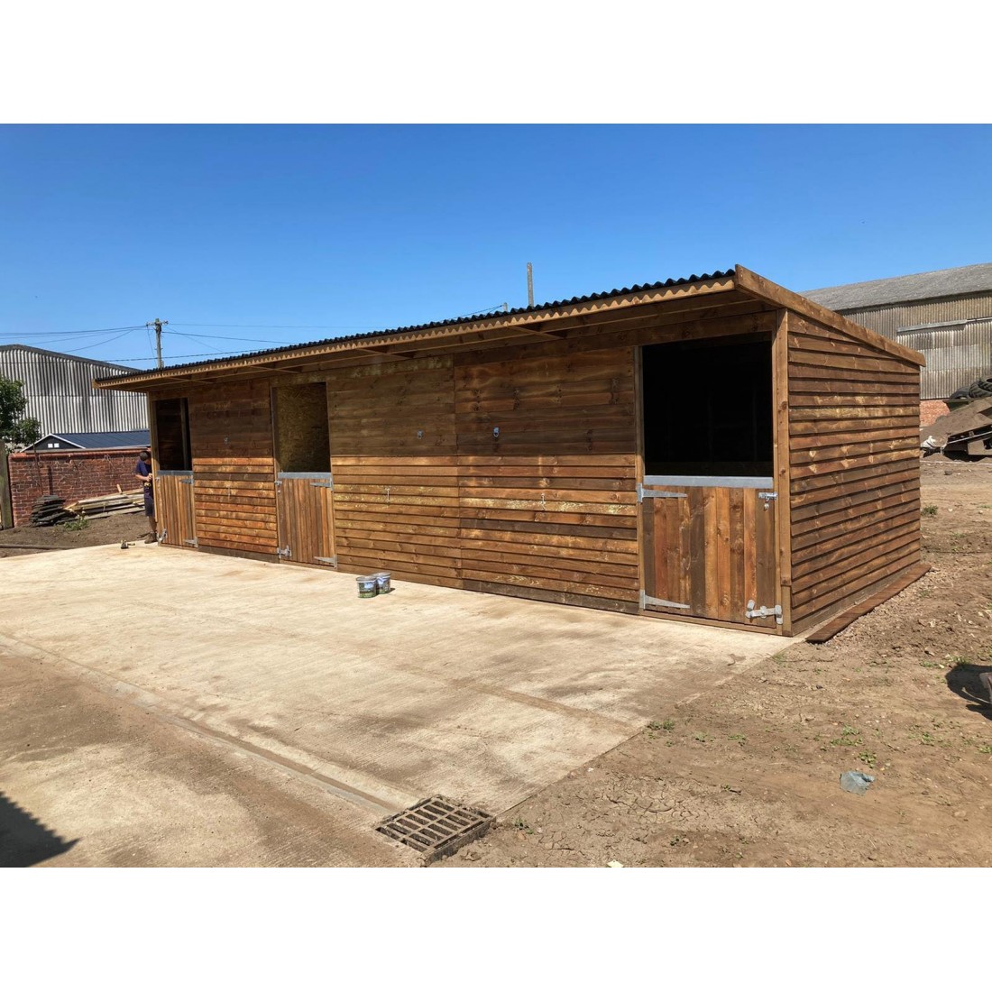Triple Stable Block 36ft x 12ft